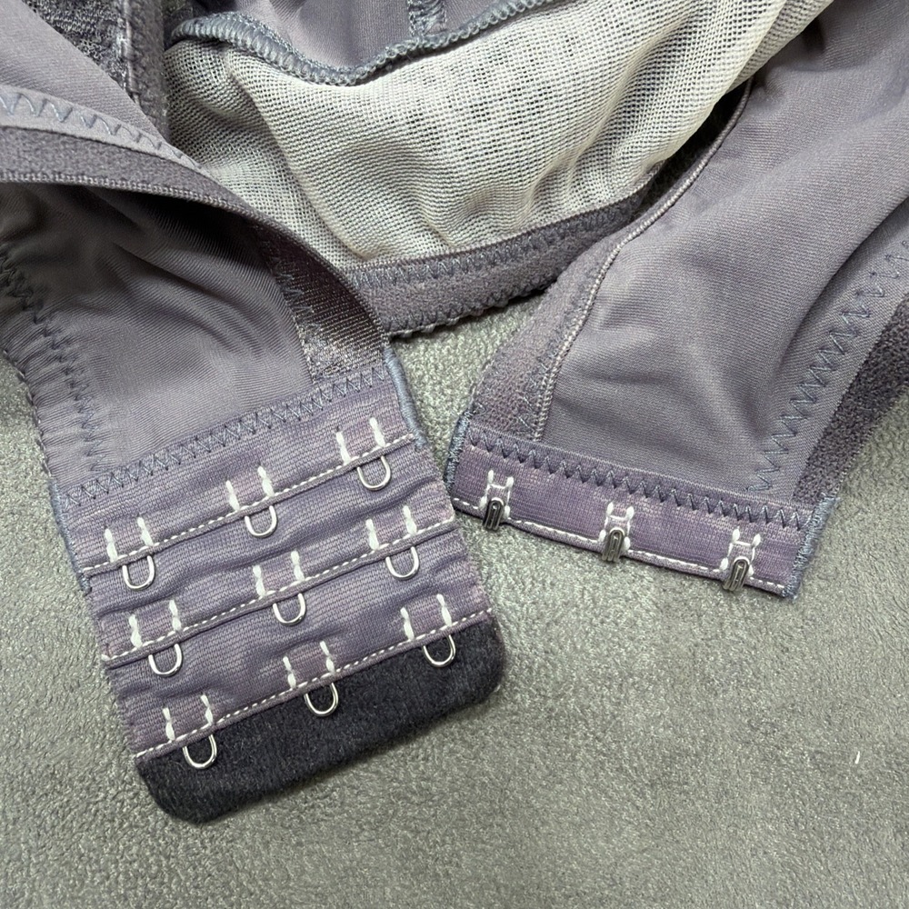 Anthropologie X FortNight Mira Long-line Bralette Grey Size 32C - Picture 4 of 6